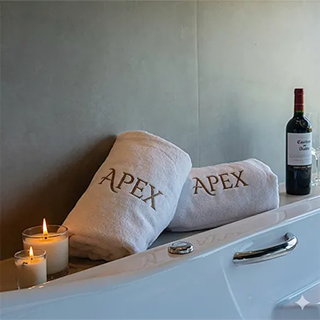 Branded hotel towels